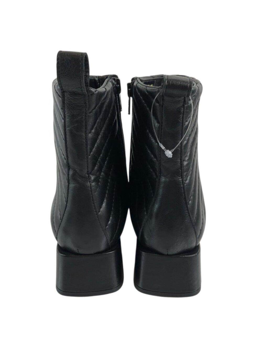 Napoleoni Boots Womens Sz 40 9.5 US Black Quilted Italy Ankle Leather New $269 - Picture 11 of 14